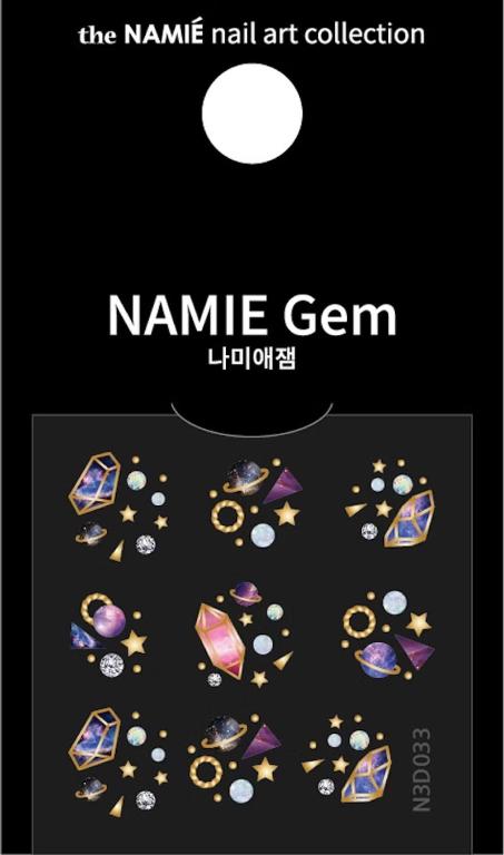 NAMIE Gem 美甲裝飾藝術貼紙 3D 028-036
