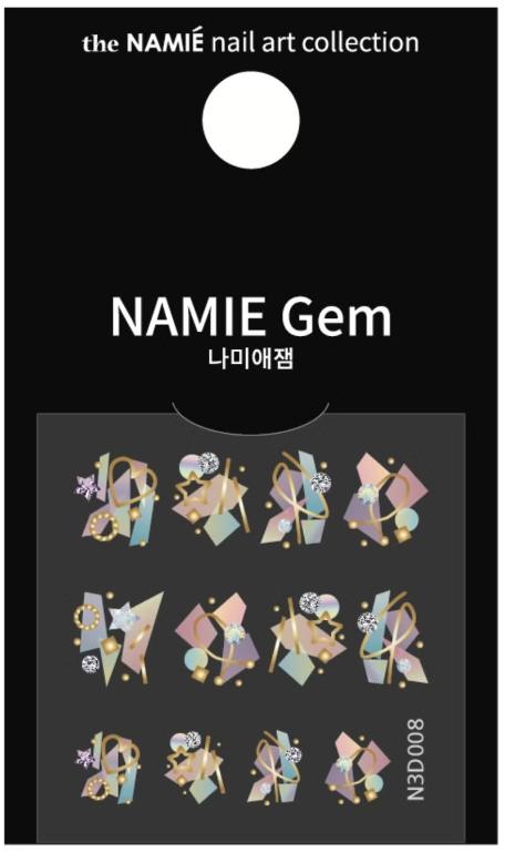 NAMIE Gem 美甲裝飾藝術貼紙 3D 001-009