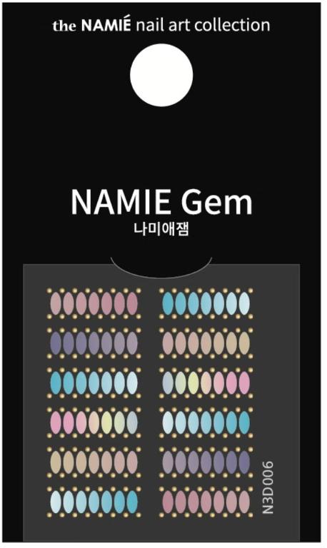 NAMIE Gem 美甲裝飾藝術貼紙 3D 001-009