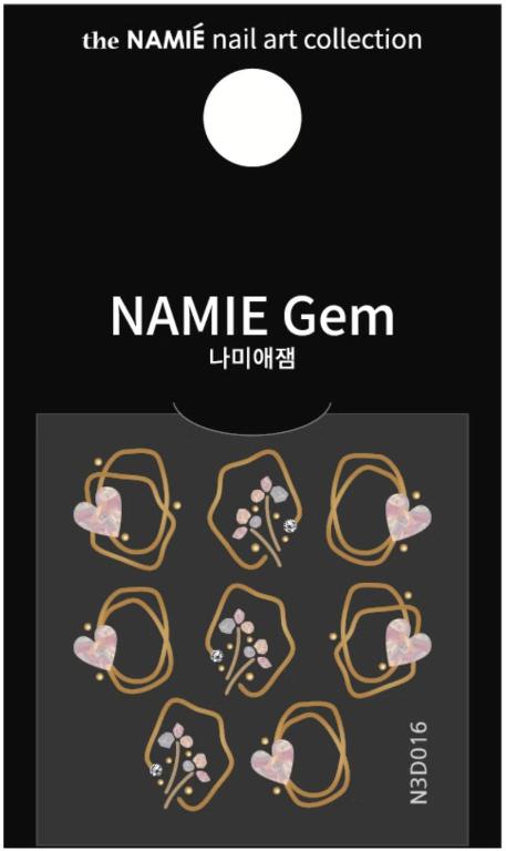 NAMIE Gem 美甲裝飾藝術貼紙 3D 010-018