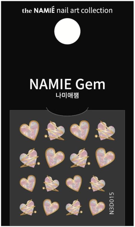 NAMIE Gem 美甲裝飾藝術貼紙 3D 010-018