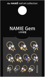NAMIE Gem 美甲裝飾藝術貼紙 3D 001-009