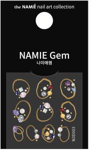 NAMIE Gem 美甲裝飾藝術貼紙 3D 001-009