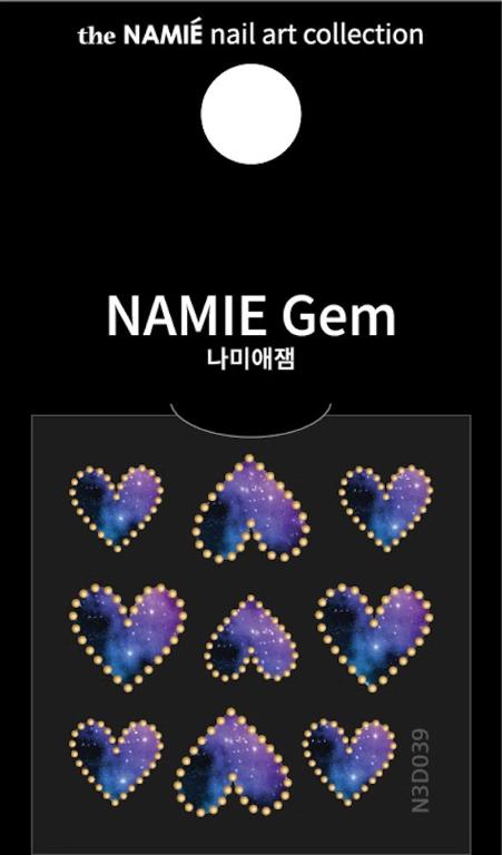 NAMIE Gem 美甲裝飾藝術貼紙 3D 037-045