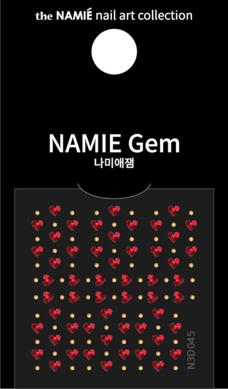 NAMIE Gem 美甲裝飾藝術貼紙 3D 037-045