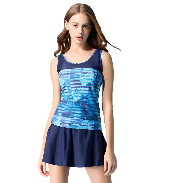 【Summer Love 夏之戀】大女長版二件式(褲連裙)S24722