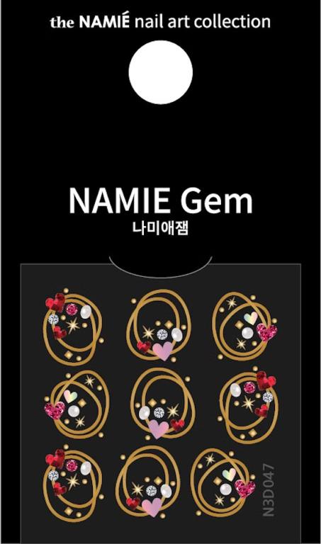 NAMIE Gem 美甲裝飾藝術貼紙 3D 046-051