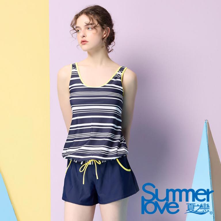 【Summer Love 夏之戀】大女連身褲二件式S24709