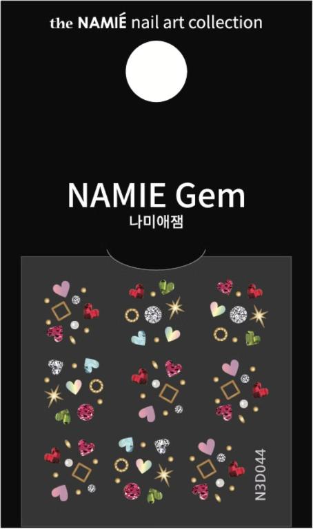 NAMIE Gem 美甲裝飾藝術貼紙 3D 037-045