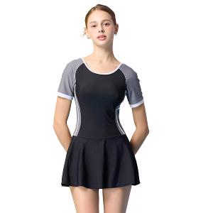 【Summer Love 夏之戀】連身帶裙泳衣-加大碼S24705