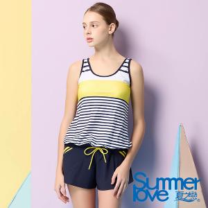 【Summer Love 夏之戀】大女連身褲二件式S24702