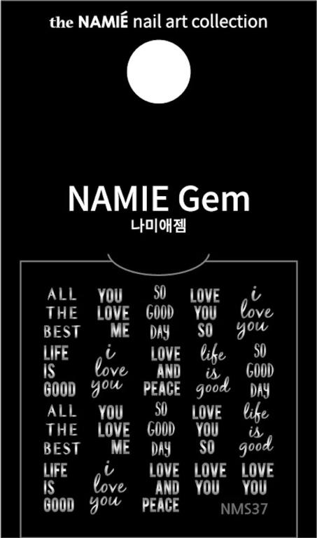 NAMIE Gem 美甲裝飾藝術貼紙 Normal Metallic 37