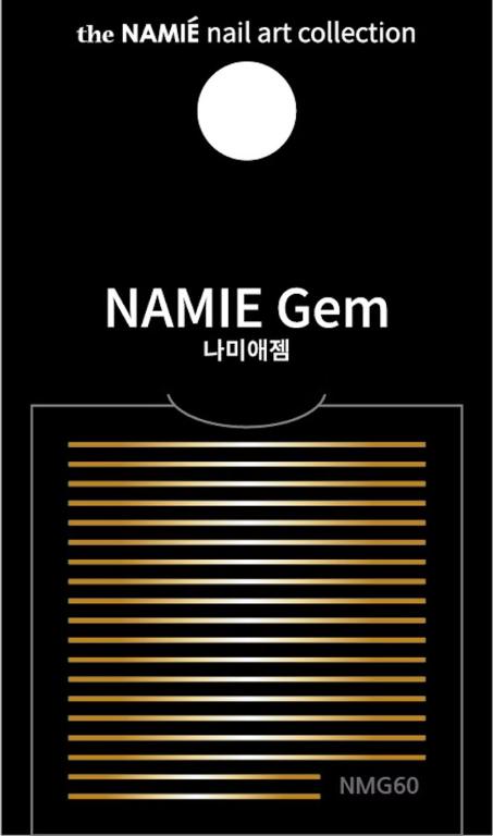 NAMIE Gem 美甲裝飾藝術貼紙 Normal Metallic 60