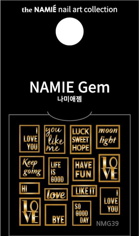 NAMIE Gem 美甲裝飾藝術貼紙 Normal Metallic 39