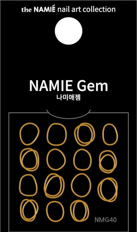 NAMIE Gem 美甲裝飾藝術貼紙 Normal Metallic 40