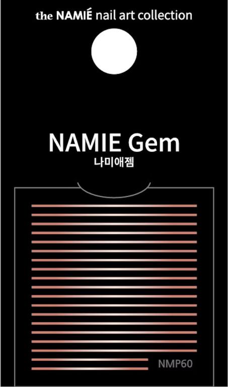 NAMIE Gem 美甲裝飾藝術貼紙 Normal Metallic 60