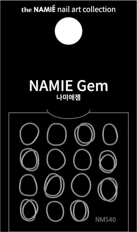 NAMIE Gem 美甲裝飾藝術貼紙 Normal Metallic 40