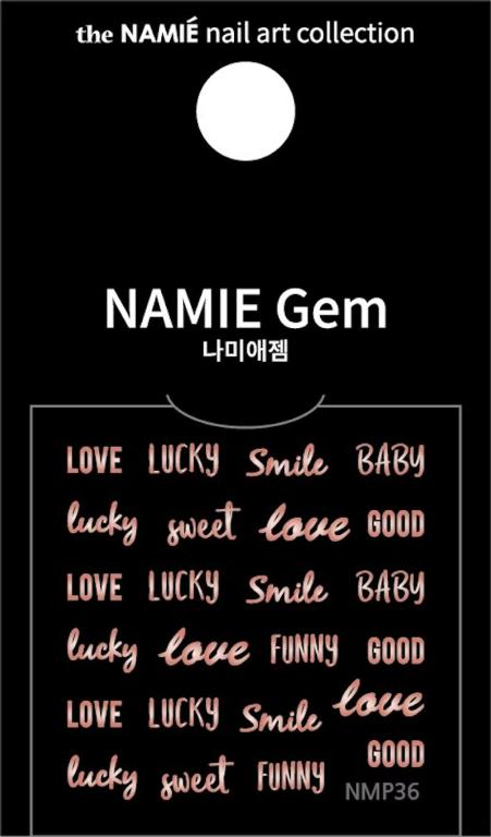 NAMIE Gem 美甲裝飾藝術貼紙 Normal Metallic 36