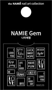 NAMIE Gem 美甲裝飾藝術貼紙 Normal Metallic 39
