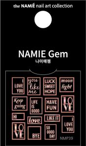 NAMIE Gem 美甲裝飾藝術貼紙 Normal Metallic 39