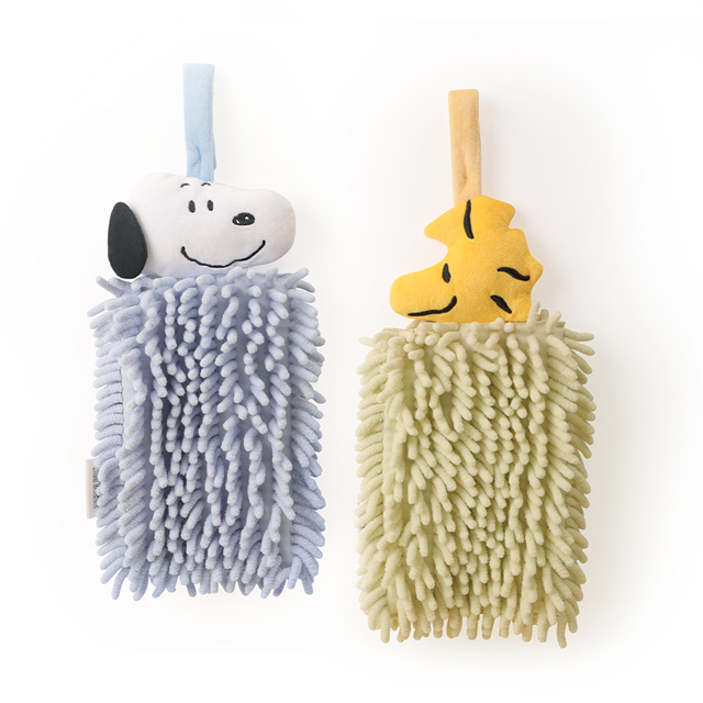 Peanuts史努比可掛式超細纖維擦手巾