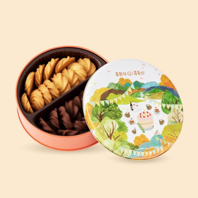 【喜憨兒】野餐派對餅乾禮盒 I 曲奇鐵盒