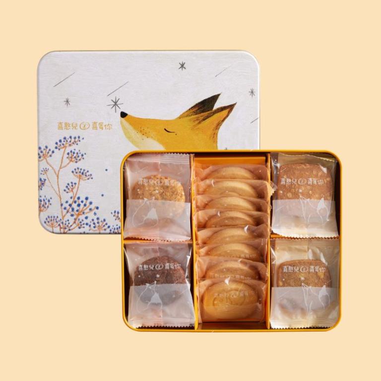 【喜憨兒】幸福仰望餅乾禮盒 I 聯名鐵盒