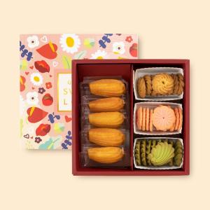 【喜憨兒】映花禮盒(A) I 瑪德蓮 I 手工曲奇