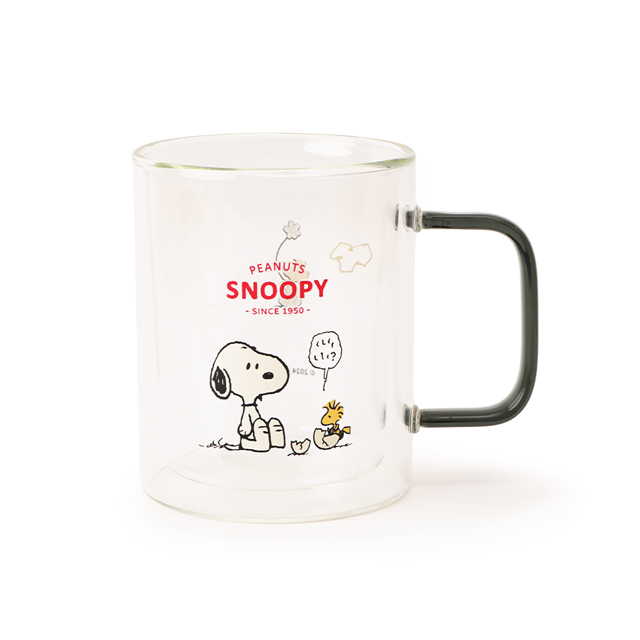 Peanuts史努比雙層耐熱玻璃杯
