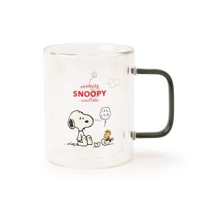 Peanuts史努比雙層耐熱玻璃杯