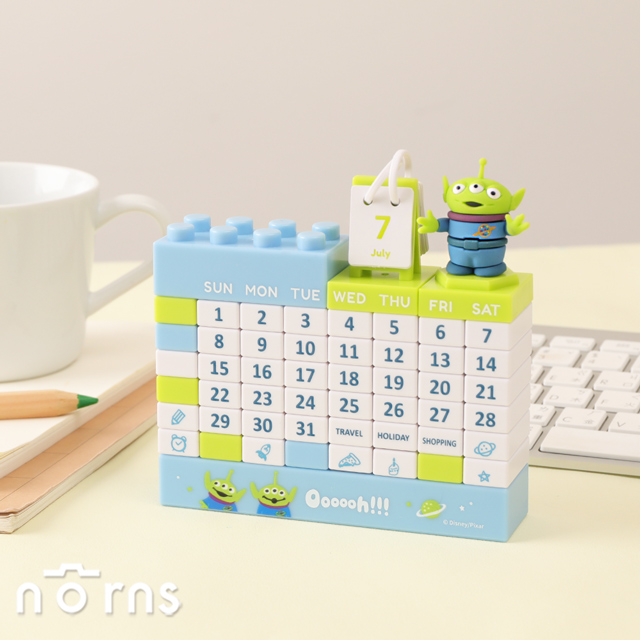 迪士尼三眼怪DIY公仔積木萬年曆