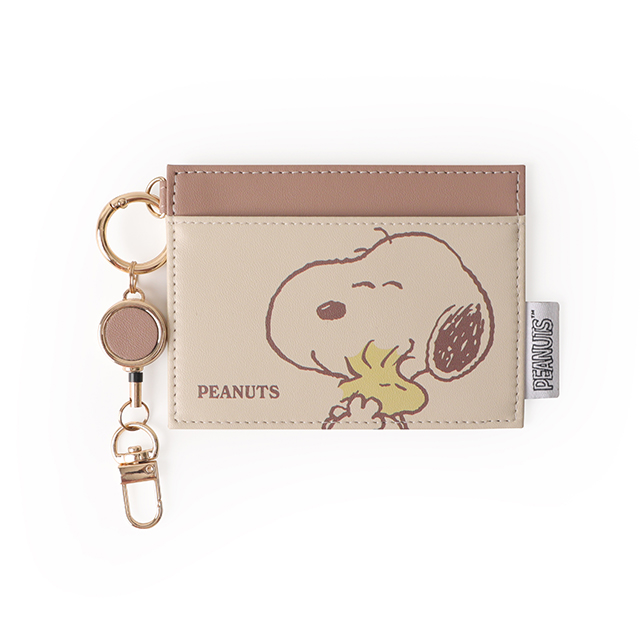 Peanuts史努比皮質伸縮票卡夾