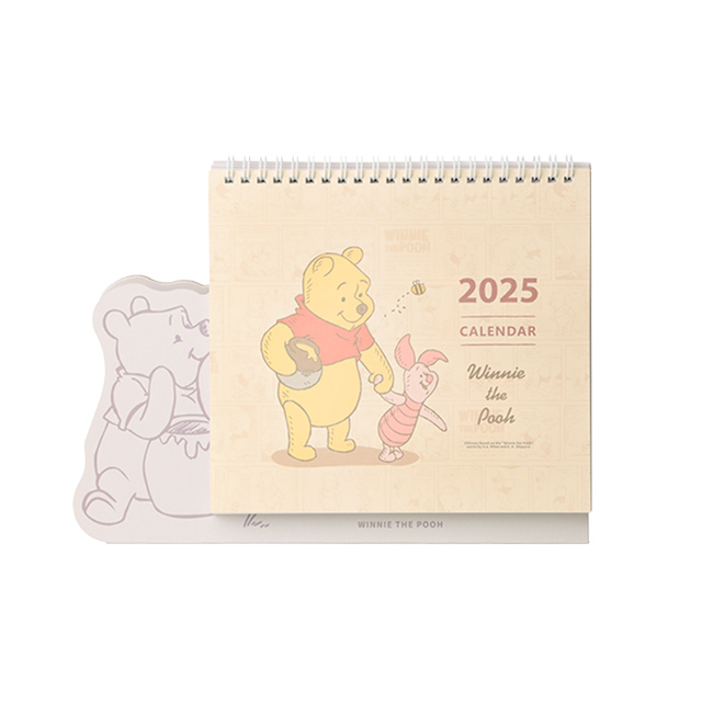 迪士尼小熊維尼2025年卡通手帳日誌行事曆桌曆