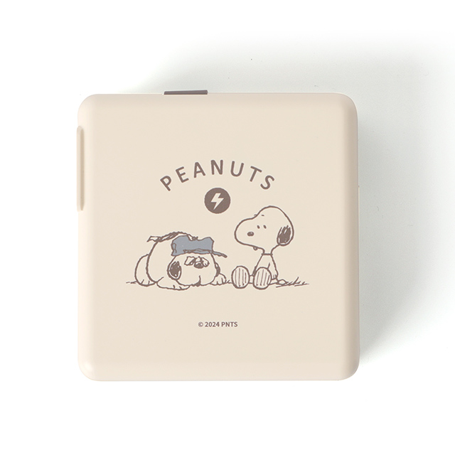 Peanuts史努比多功能行動電源 磁吸無線快充10000mAh