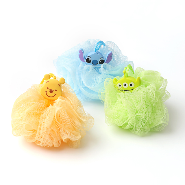 迪士尼沐浴球 起泡網洗澡沐浴巾