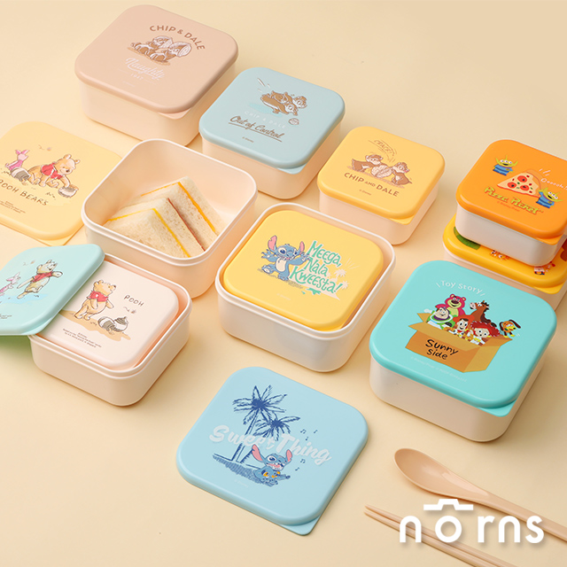 迪士尼3 Size方形保鮮盒組可微波便當盒三件組