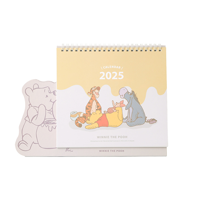 迪士尼小熊維尼2025年卡通手帳日誌行事曆桌曆