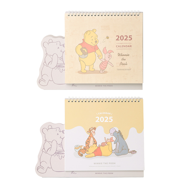 迪士尼小熊維尼2025年卡通手帳日誌行事曆桌曆