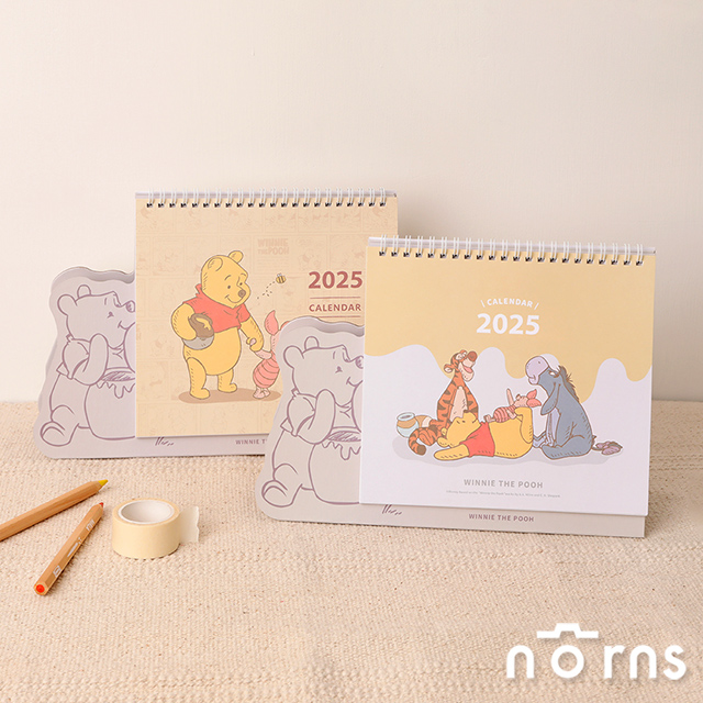 迪士尼小熊維尼2025年卡通手帳日誌行事曆桌曆