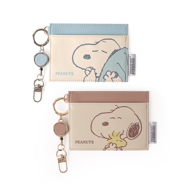 Peanuts史努比皮質伸縮票卡夾