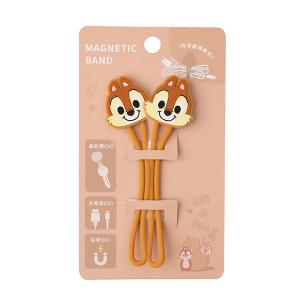 迪士尼磁吸矽膠綁帶線材收納集線器