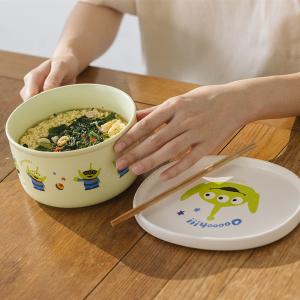 迪士尼陶瓷碗盤組-泡麵碗+點心盤