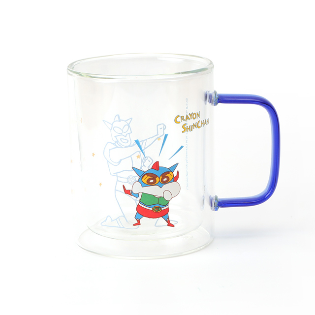 蠟筆小新雙層耐熱玻璃杯