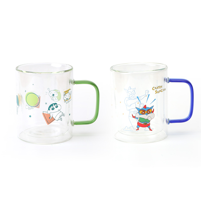 蠟筆小新雙層耐熱玻璃杯