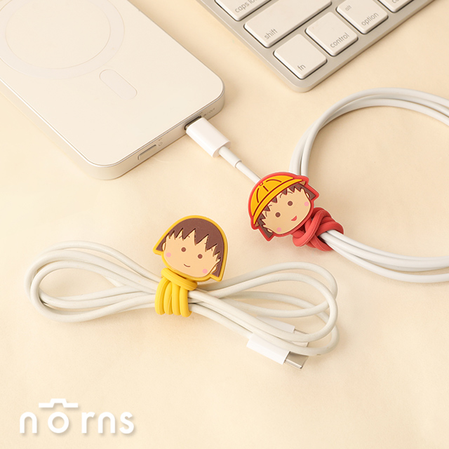 櫻桃小丸子矽膠綁帶線材收納集線器