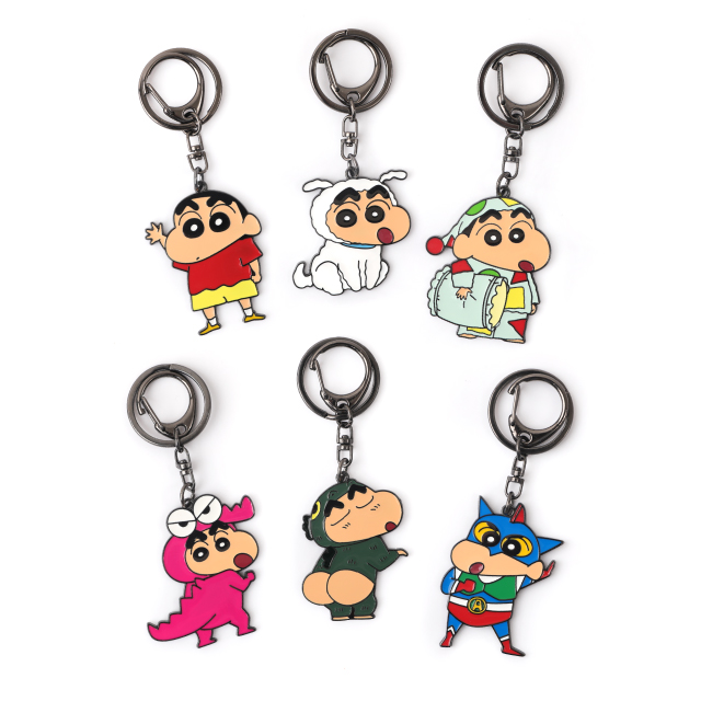 蠟筆小新變身系列金屬公仔吊飾鑰匙圈