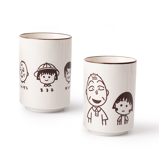 櫻桃小丸子日式陶瓷湯吞杯