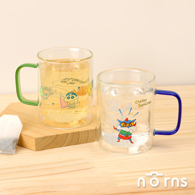 蠟筆小新雙層耐熱玻璃杯