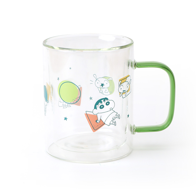 蠟筆小新雙層耐熱玻璃杯