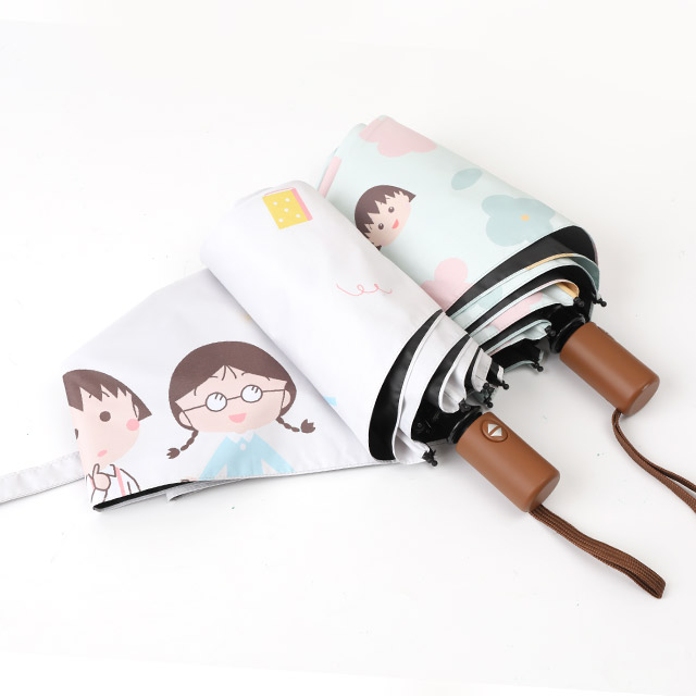 櫻桃小丸子抗UV輕量自動傘